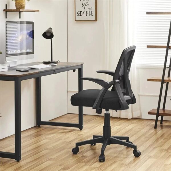 Ergonomic Mesh Office Chair with Flip-up Armrests - Ideal for Home and Office Use - Image 3