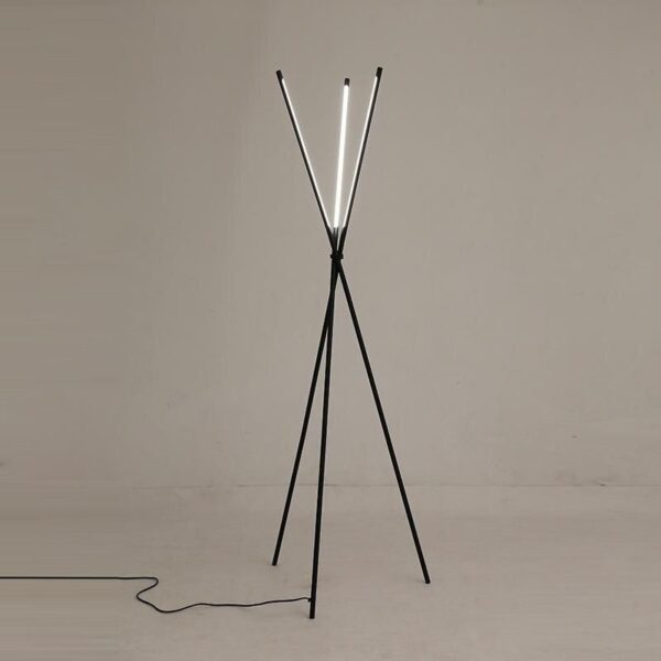 Modern Nordic LED Floor Lamp – Minimalist Aluminum 3-Prong Design for Elegant Home Lighting - Image 3