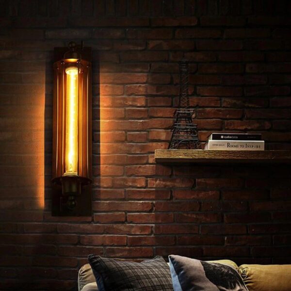 Retro Industrial E27 Edison Wall Lamp - Image 4