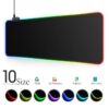 RGB LED Light Gaming Mouse Pad - Waterproof Desk Mat with Multi-Size & Lighting Modes - Image 2