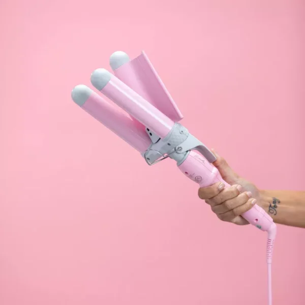 Wave Ceramic Triple Barrel Curling Iron Wand with LCD Display - Image 3