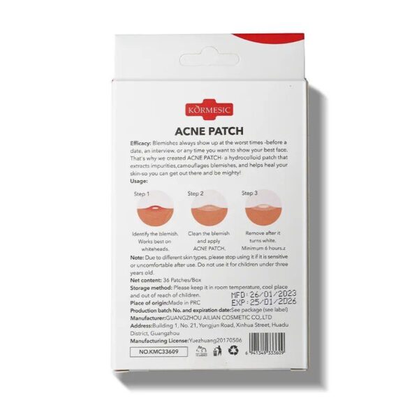 36 Patches/Box Hydrocolloid Acne Pimple Patch - Image 3