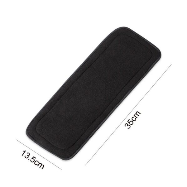 Eco-Friendly Bamboo Charcoal & Hemp Cloth Diaper Inserts - Reusable & Washable - Image 3