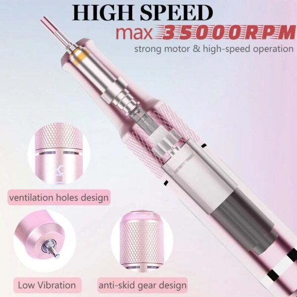 Rechargeable Nail Drill Manicure Machine - Image 5