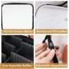 Illuminated LED Cosmetic Case with Mirror - Portable & High-Capacity Makeup Organizer - Image 5